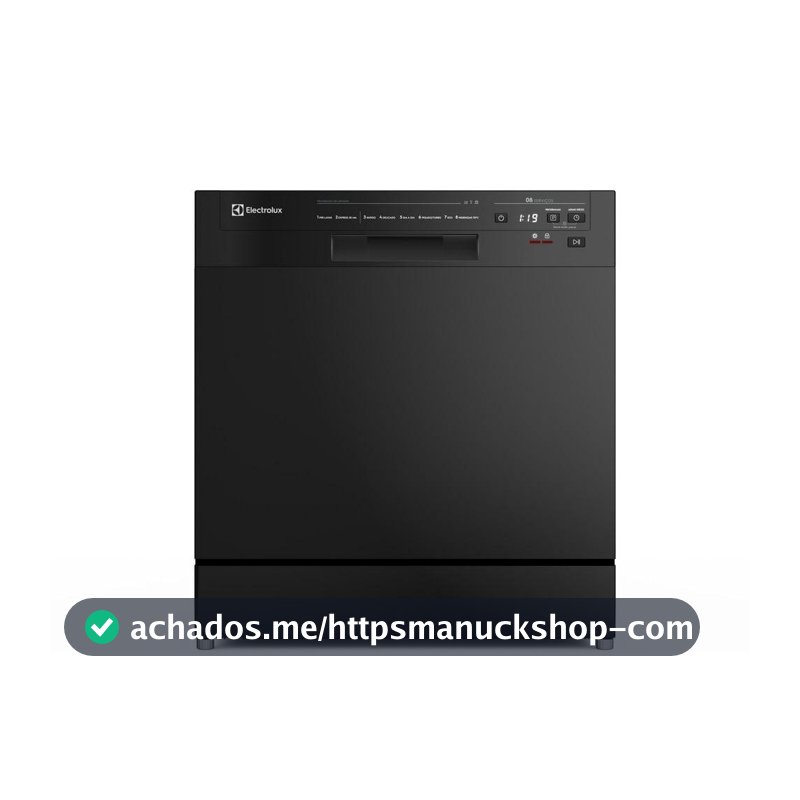Lava-Louça Electrolux 8 Serviços Preta com Programa Lava e Seca 50 min (LP08E)