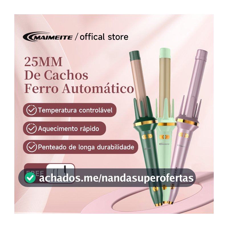 MAIMEITE Automático Giratório Modelador De Cachos Cabelo Elétrico Cerâmica Íons Negativos Ferro De Ondulação Bivolt