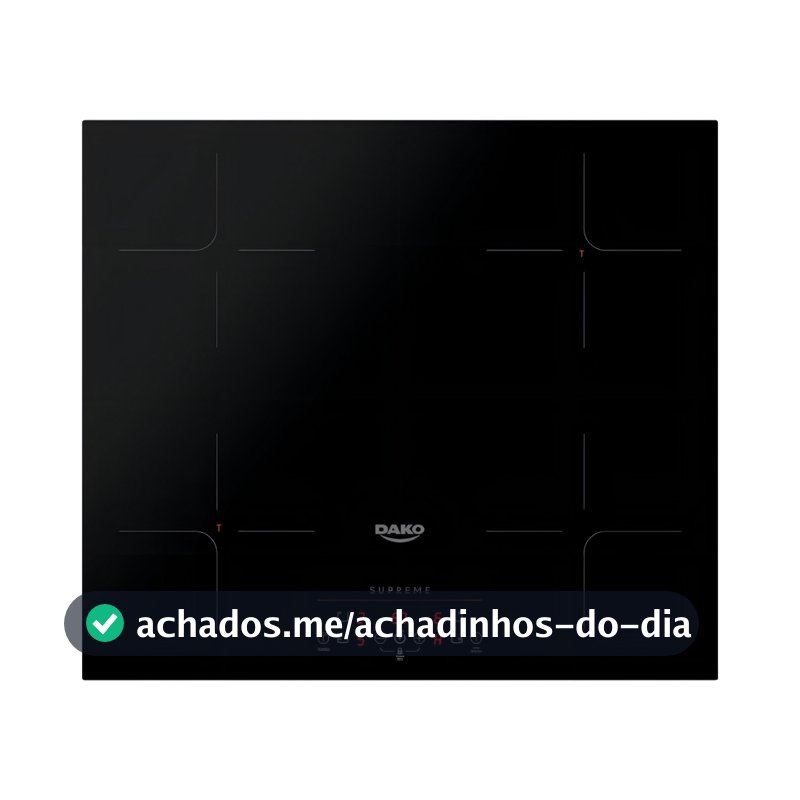 Cooktop De Indução 4 Bocas Dako Supreme Preto 220v