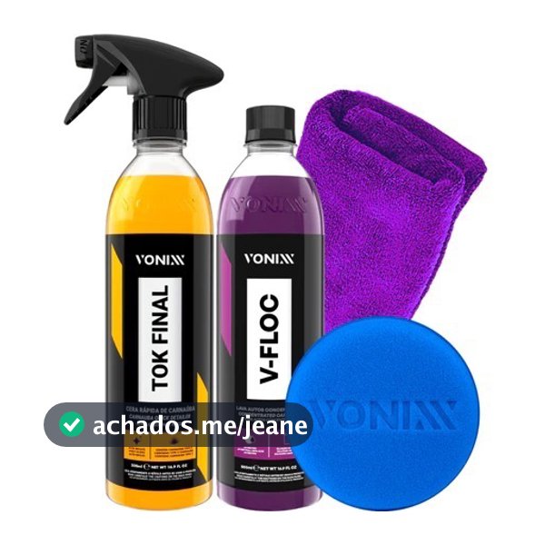 Cera Liquida Tok Final Brilho V-Floc Shampoo Vonixx