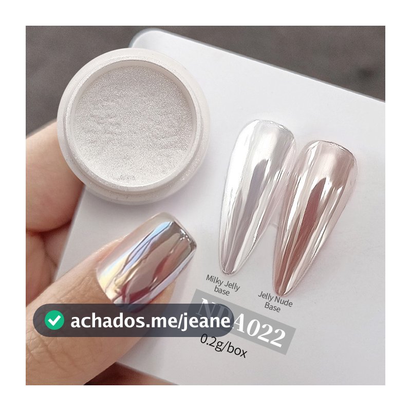 NICOLE DIARY Pigmento Pigmentar Pó Cromado Auroras Esfregão Branco Sobre Decoração De