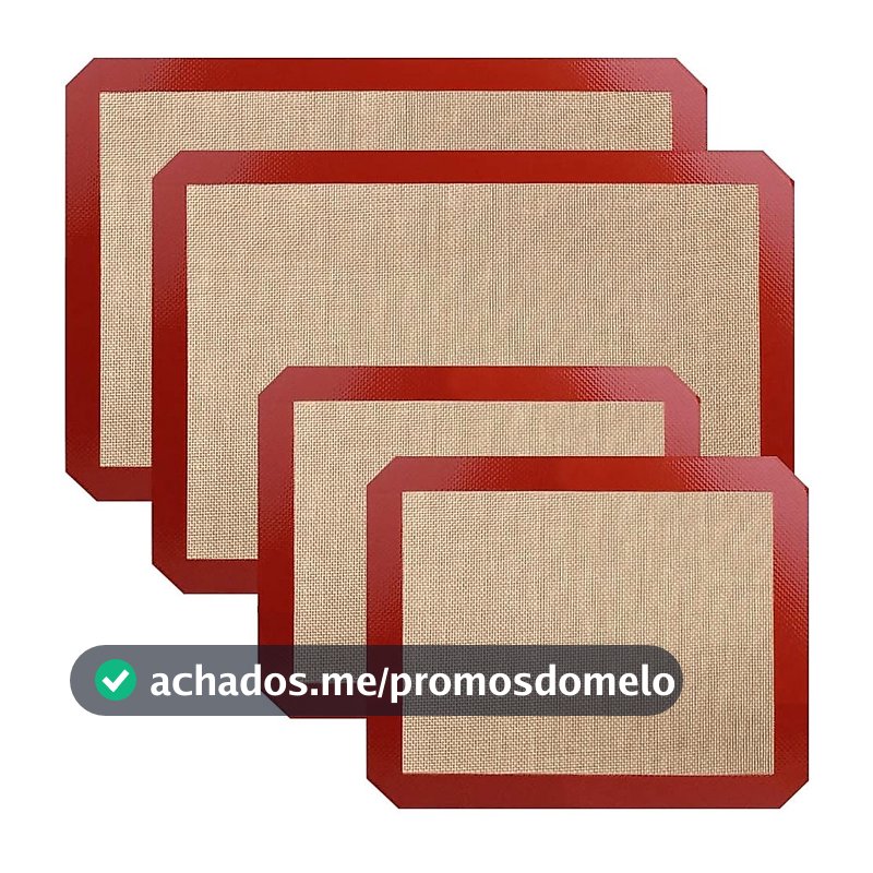 Tapete Antiaderente Silicone Fibra De Vidro Culinário Para Bolo De Massa Óleo E Panelas Cozinhar
