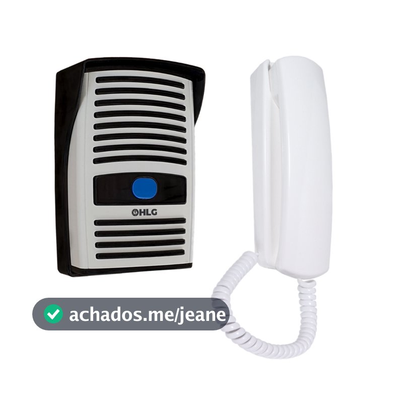Kit Porteiro Interfone Eletronico HLG som alto bivolt