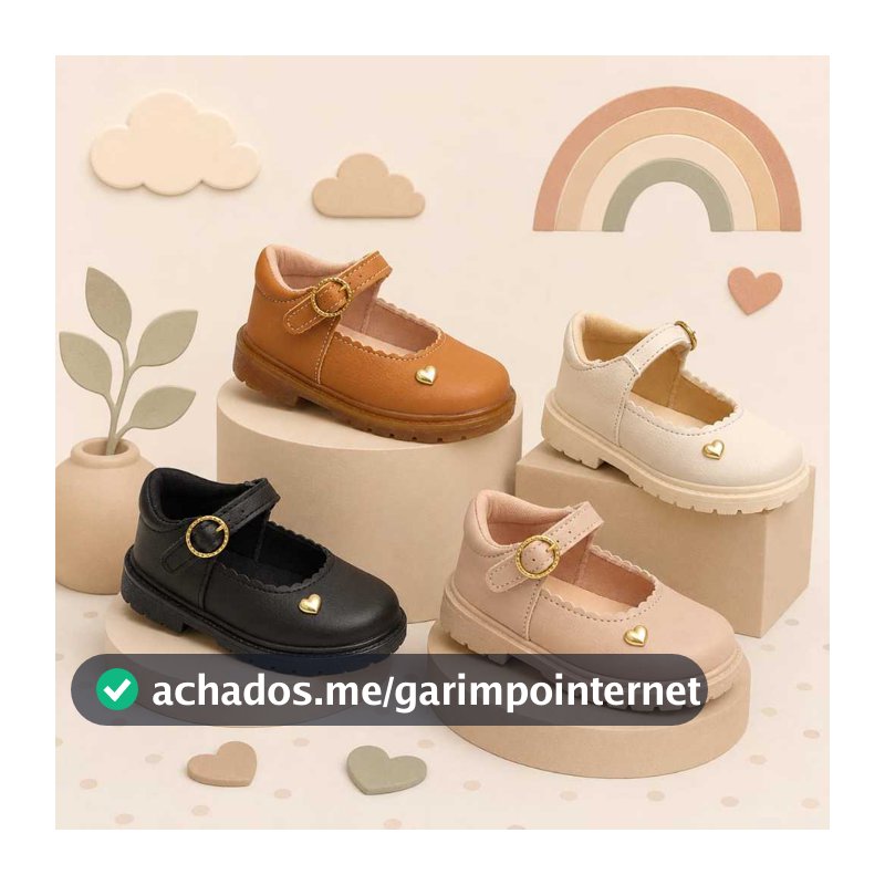 Sapato Infantil Menina Tratorado Mary Jane Sapatilha Boneca Confort