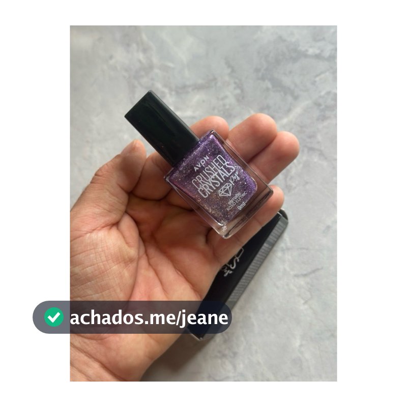 AVON - CRUSHED CRYSTALS ESMALTE ROXO ELETRIC