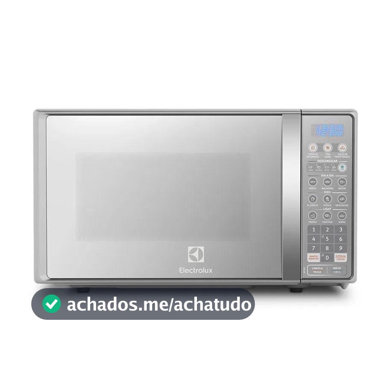 Micro-ondas Electrolux 20L cor Inox Espelhado com Função Tira Odor (MT30S)