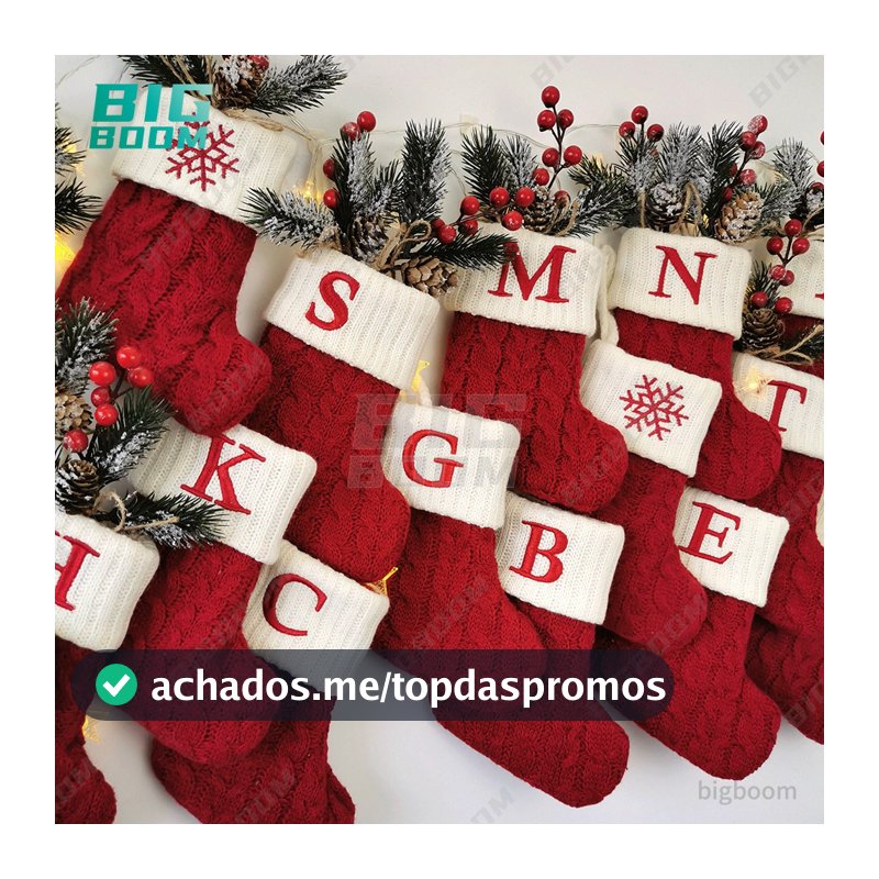 【 exquisite Alta Qualidade 】 Snowflake Cartas Vermelhas Meias De Natal Pingentes De Árvore Ornamentos E Presentes