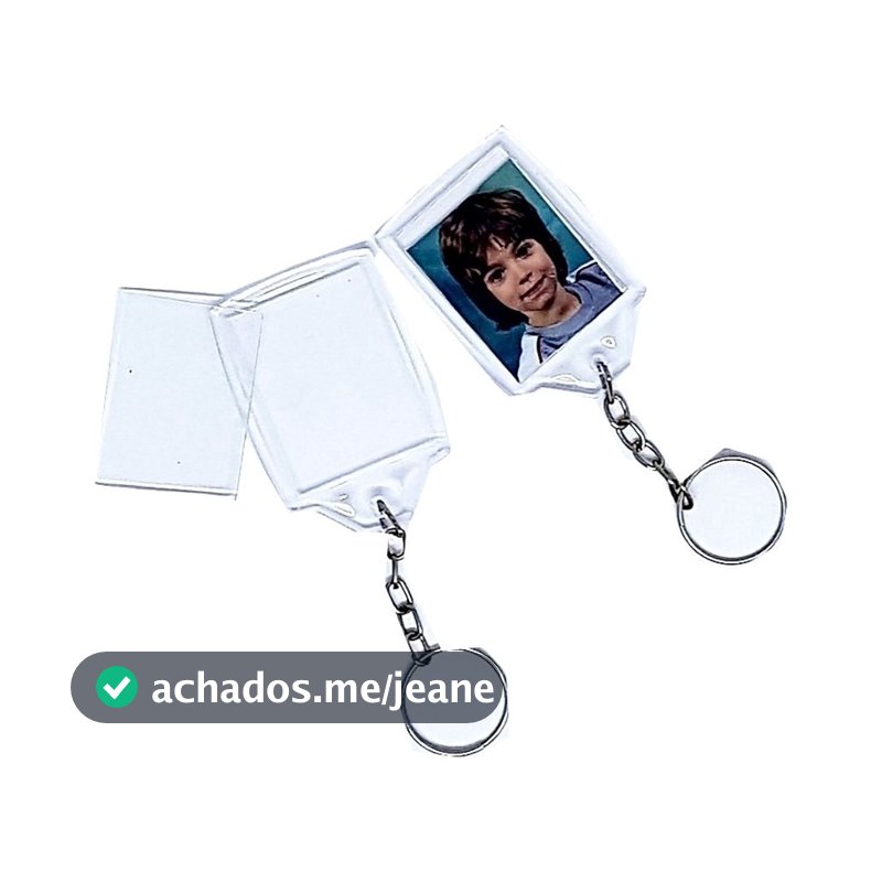 Chaveiro Acrilico 3x4 P/ Personalizar 50 Unidades Sem Risco