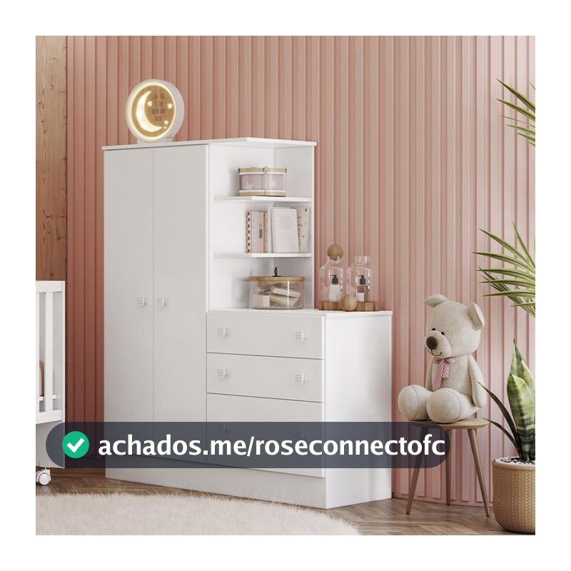 Guarda Roupa com Comoda Doce Sonho 4070