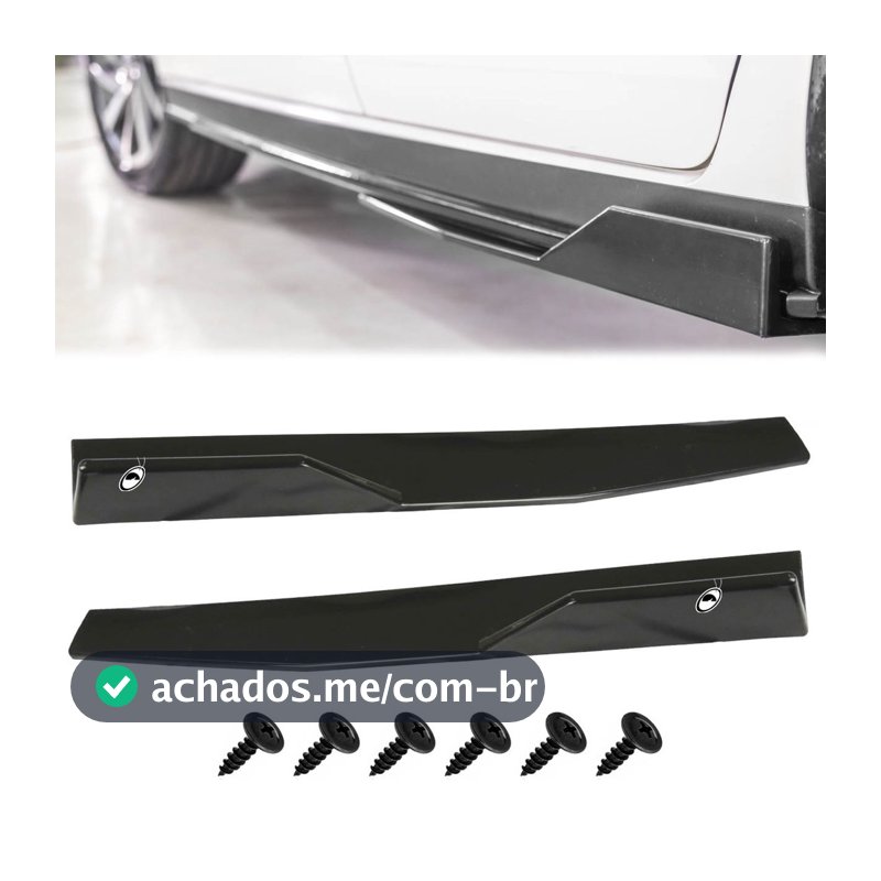 Jogo Saia Lateral Splitter Side Winglet Universal TG Poli Black piano