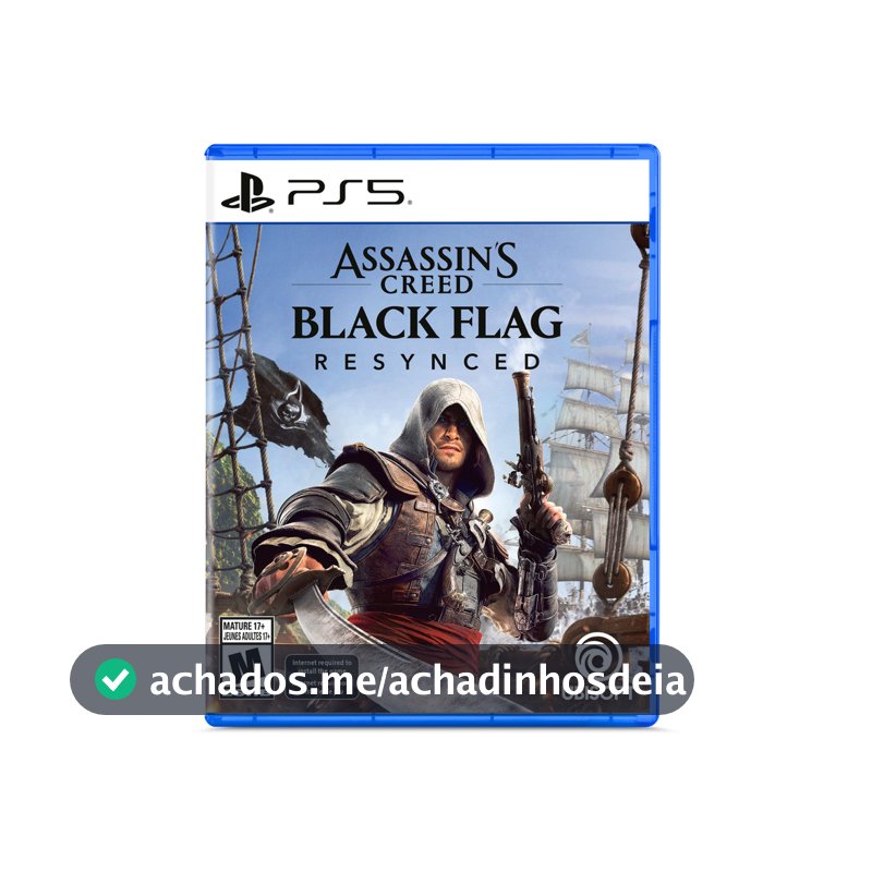 Assassins Creed Black Flag Resynced PS5 Midia Fisica