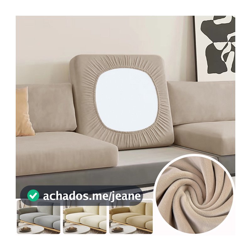 Sofá De Veludo Super Macio Capa De Almofada Para Sala De Estar Pelúcia Grossa Capas De Canto Esticado L Poltrona