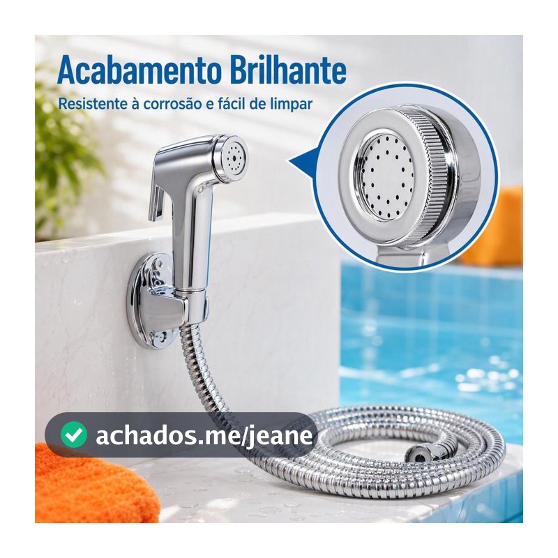 1/2/3 Pcs Ducha Higiênica Para Banheiro Completa Luxo Inox Núcleo Da Válvula De Cobre 1,2m Chuveirinho