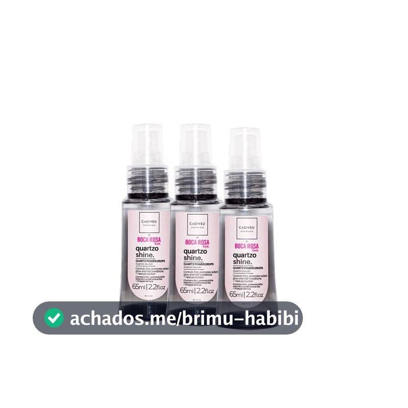 Kit 3 Óleos Capilar Quartzo Shine 65ml - Cadiveu Essentials
