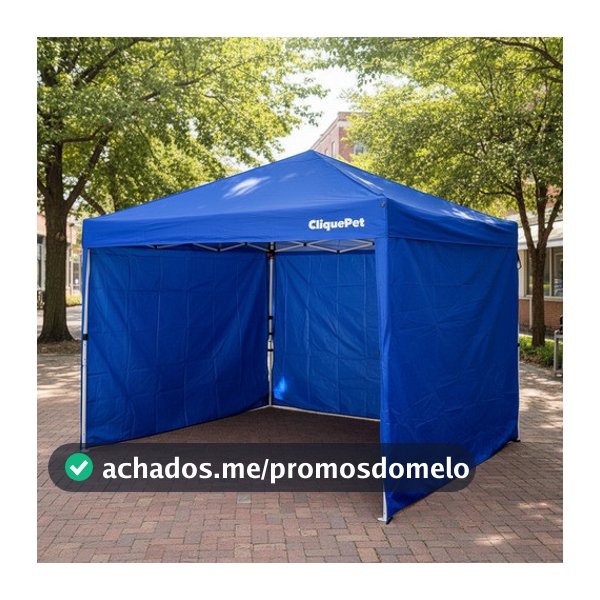 Gazebo Tenda Barraca Articulado Praia Feira Camping 3x3 M + Paredes + Bolsa Compacta + Reforçado + Impermeável + FPS 60