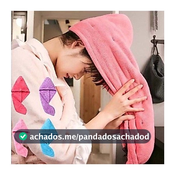 Toalha De Cabelo Banho Toalha Grossa Mágica Para Secar Cabelo De Microfibra Grossa Touca Pós Banheiro Casa