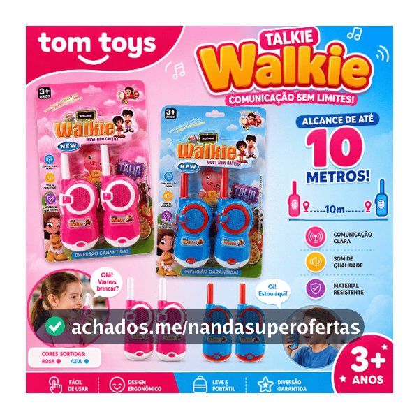Top toy Brinquedo KIT Walkie Takie Infantil Radio Comunicador