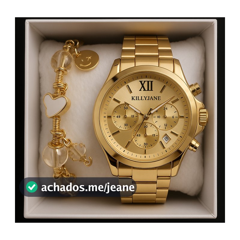 Relógio Feminino A Prova D'água metal Dourado Rose-
