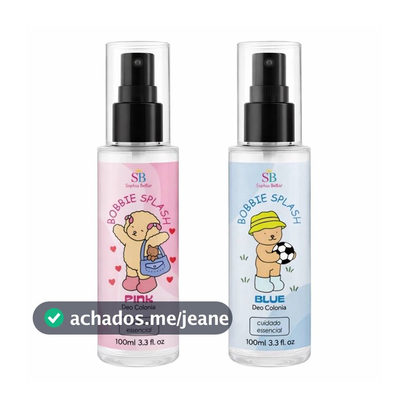Kit Body Pink & Blue Splash Sophia Bellar – Colônias Infantis 100ml | Menina & Menino