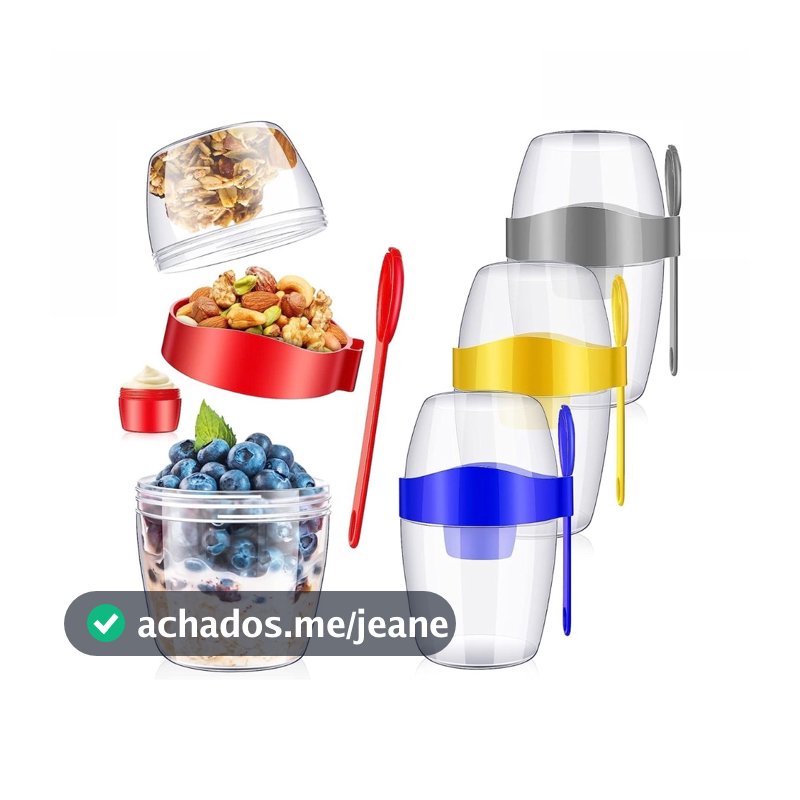 Copo para Salada Alimentos Frescos com Garfo e Molheira