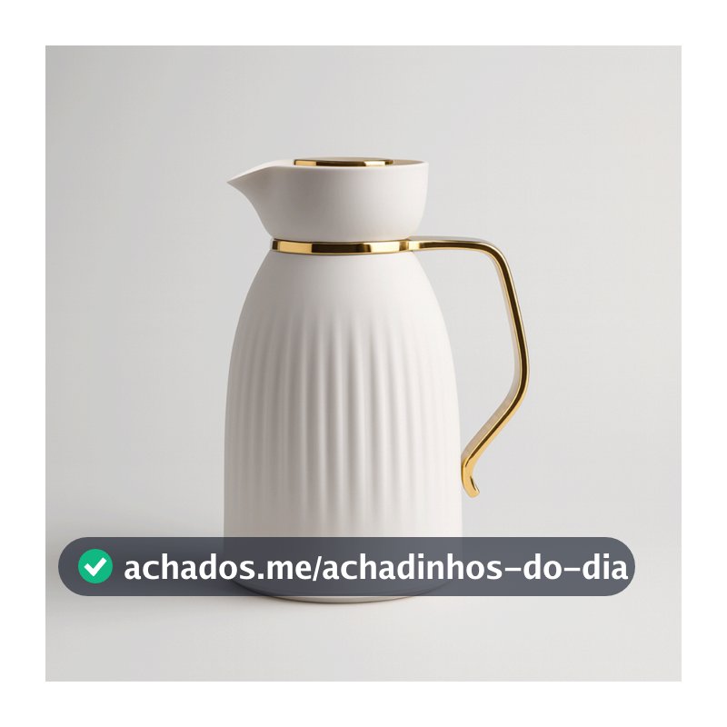 Garrafa Térmica Café 1 Litro Click Abre e Fecha Premium