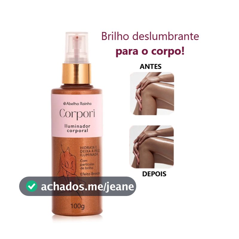 Hidratante Iluminador Desodorante Corporal -  Abelha Rainha 100g