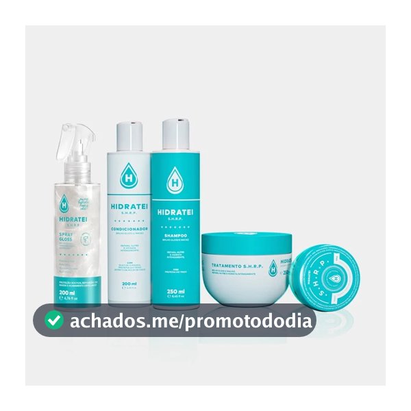 Kit SHRP Hidratei Shampoo + Condicionador + Máscara + Proteína + Spray Gloss