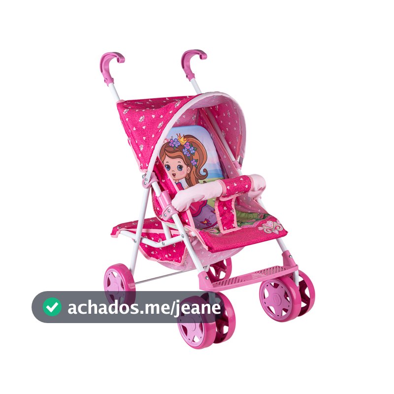 Carrinho de boneca luxo mundo das fadas - Baby Hercules
