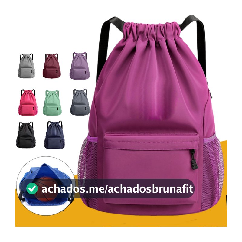 Bolsa Mochila Saco Esportiva Sacola Academia Futebol Basquete Passeio Impermeável ZJ6101#