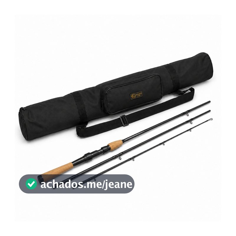 Capa Para Vara de Pesca 1 Metro com Bolso e Zíper Reforçada