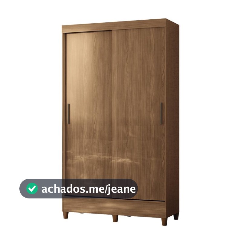Guarda Roupas Solteiro 2 Portas de Correr 2 Gavetas Gaia
