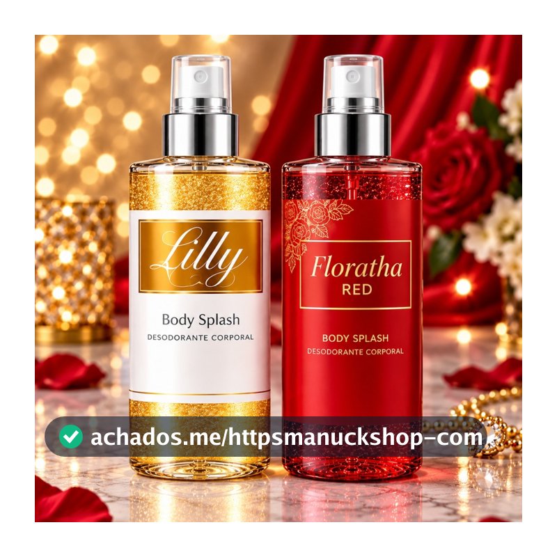 Kit 2 Body Splash Feminino Floratta Red e Lily Fragrância Leve e Refrescante
