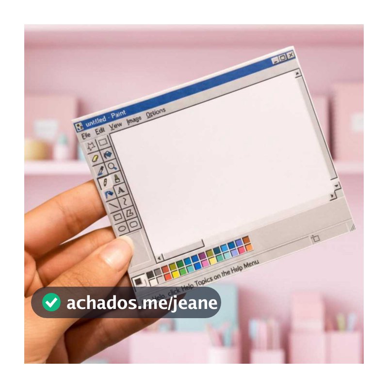 BLOQUINHO DESTACÁVEL PAINT – BLOCO DE NOTAS NOSTALGIA ANOS 2000