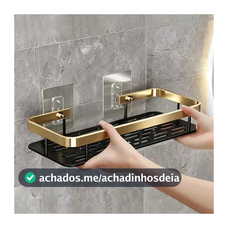 Suporte De Shampoo e sabonete Prateleiras De Banheiro Sem Furo