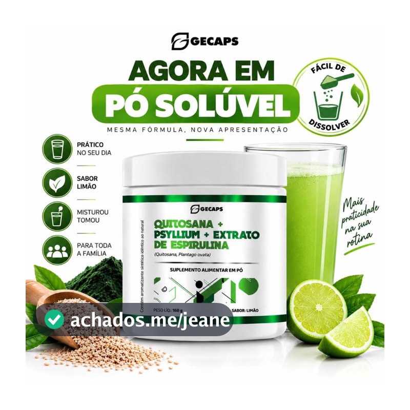 QPS spirulina 160gramas Solúvel Spirulina e Fibras
