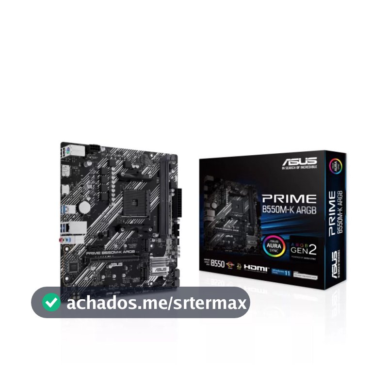 Placa Mãe Asus Prime  B550M-K ARGB 90MB1GC0-M0EAY0