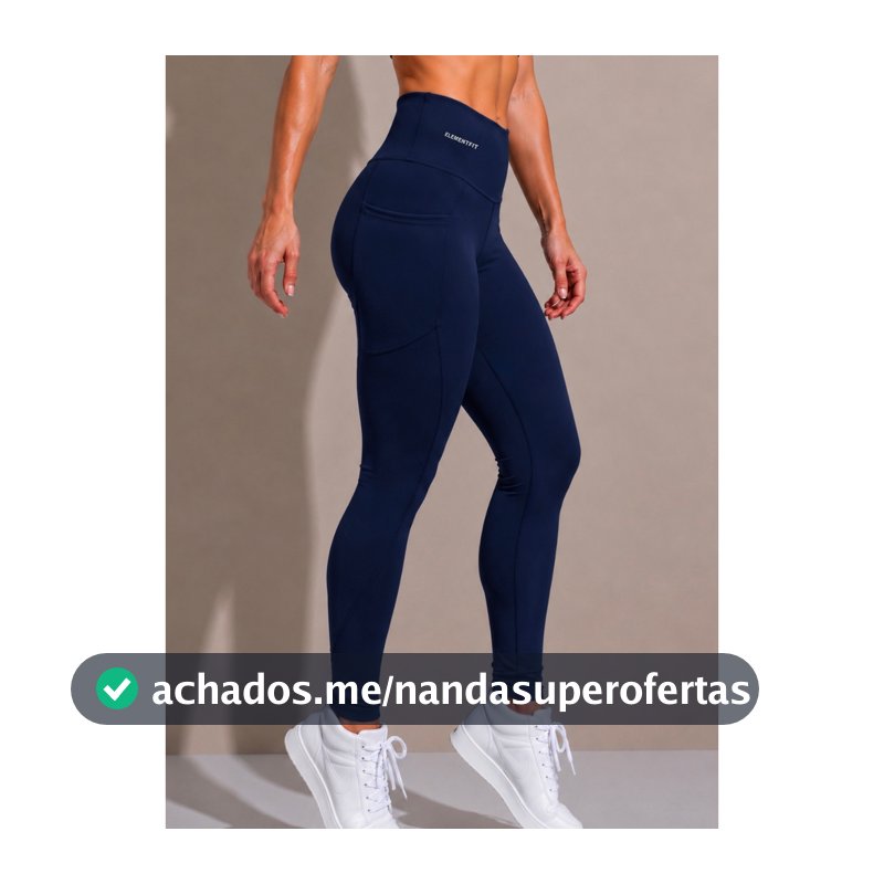 Calça Legging Suplex Poliamida C/ Bolso Lateral Corrida