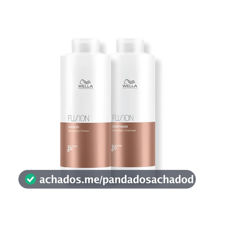 Kit Wella - Shampoo 1L e Condicionador 1L Fusion