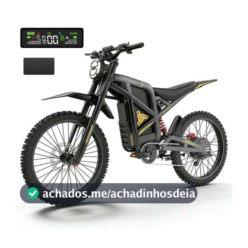 Bicicleta Elétrica HONEYWHALE BK09 de 19" para Adulto com e 60 km/h,Autonomia máxima 75 km