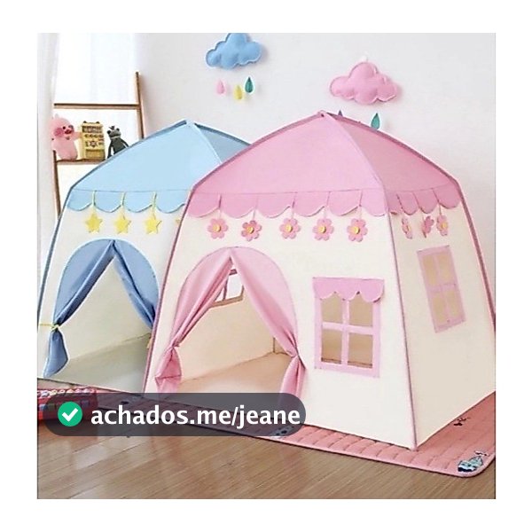 Barraca Tenda Cabana Menina Infantil Dobrável Menor Preço Rosa Flor