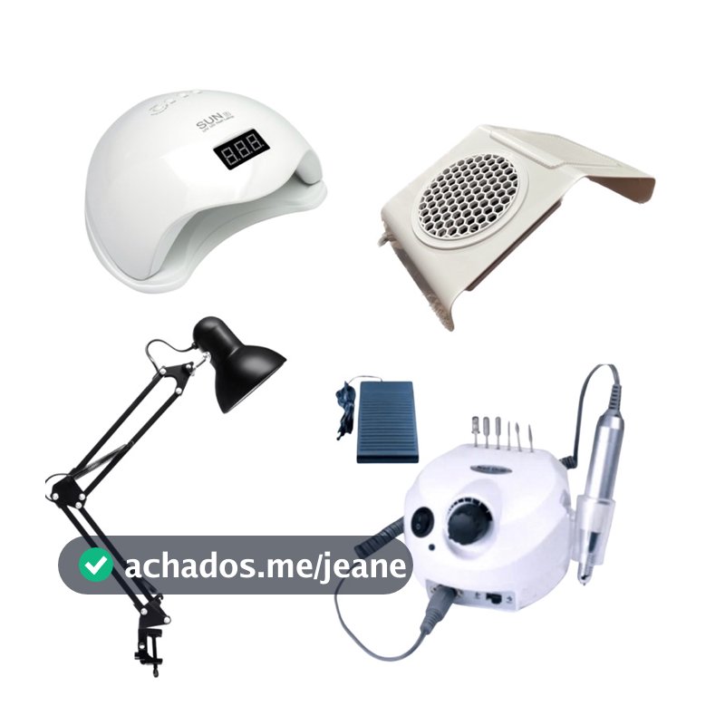 Kit Completo Manicure Alongamento Gel Acrigel Nail Fibra Profissional