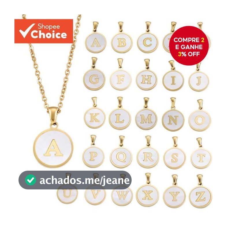 Elegante Alfabeto Az Colar Simples Liga Carta Pingente Corrente Perfeita Para Mulheres Uso Diário Ano Novo Presente Do D