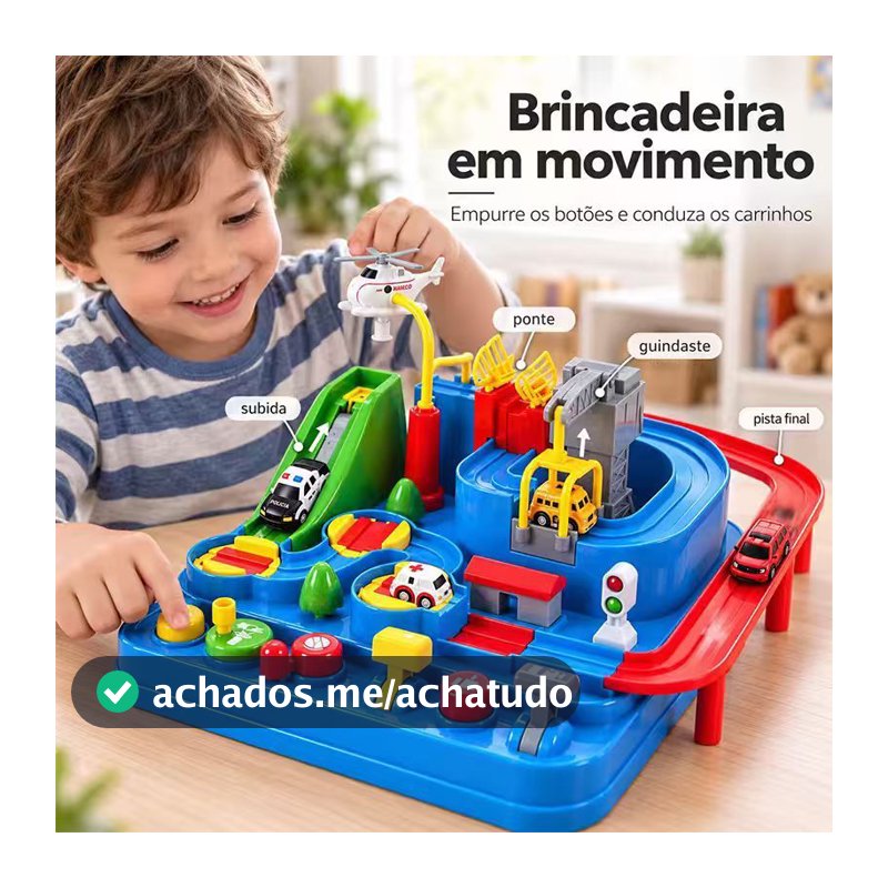 Brinquedo Carrinho Educativo Infantil Pista Carro Montessori