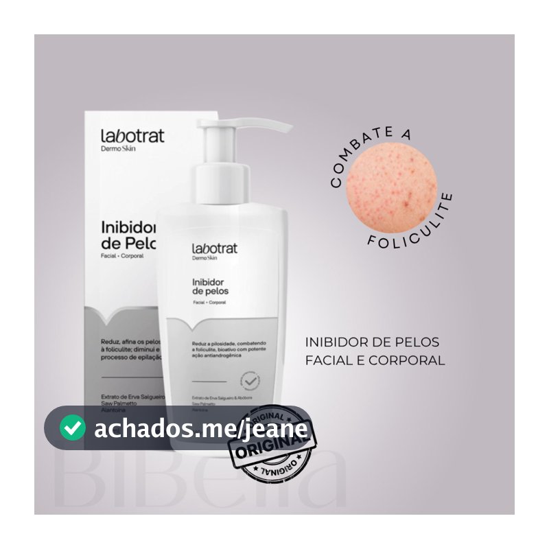 Inibidor de Pelos Labotrat 140ml - Inibidor de crescimento dos pelos - Combate a Foliculite