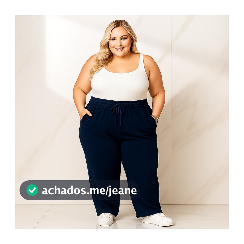 Calça Feminina Malha Viscolycra Confortável Soltinha Plus Size Reta Gestante Pijama Feminino Lycra