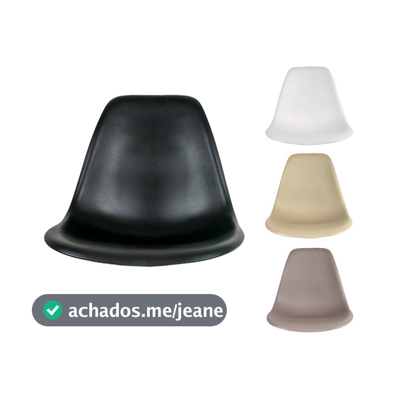 Assento Reposição para Cadeira Eames Polipropileno Charles em Colorido