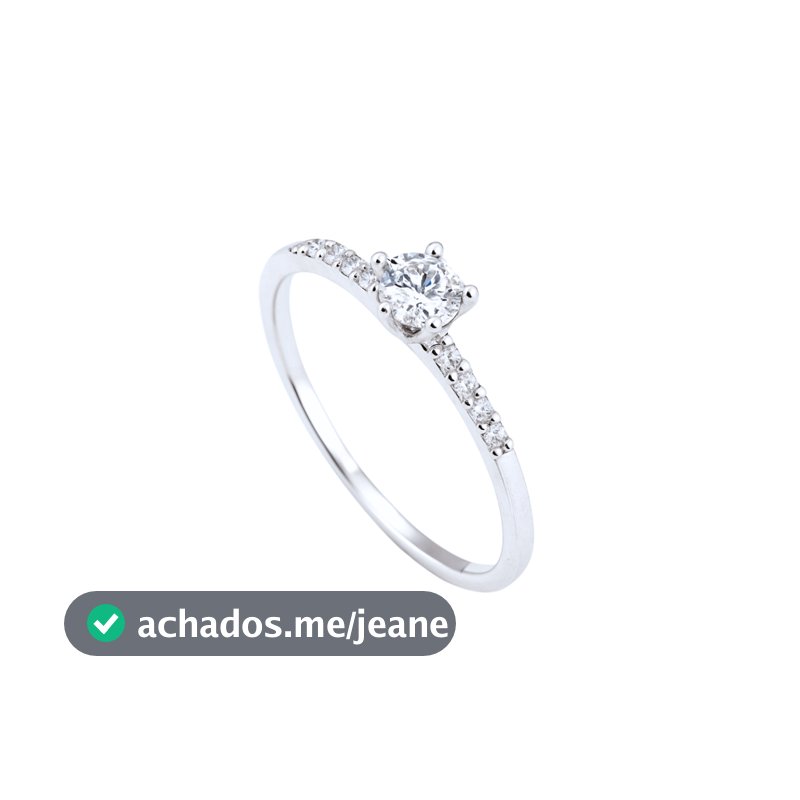 Anel Solitário Feminino Prata 925 Feminino Aliança Delicado