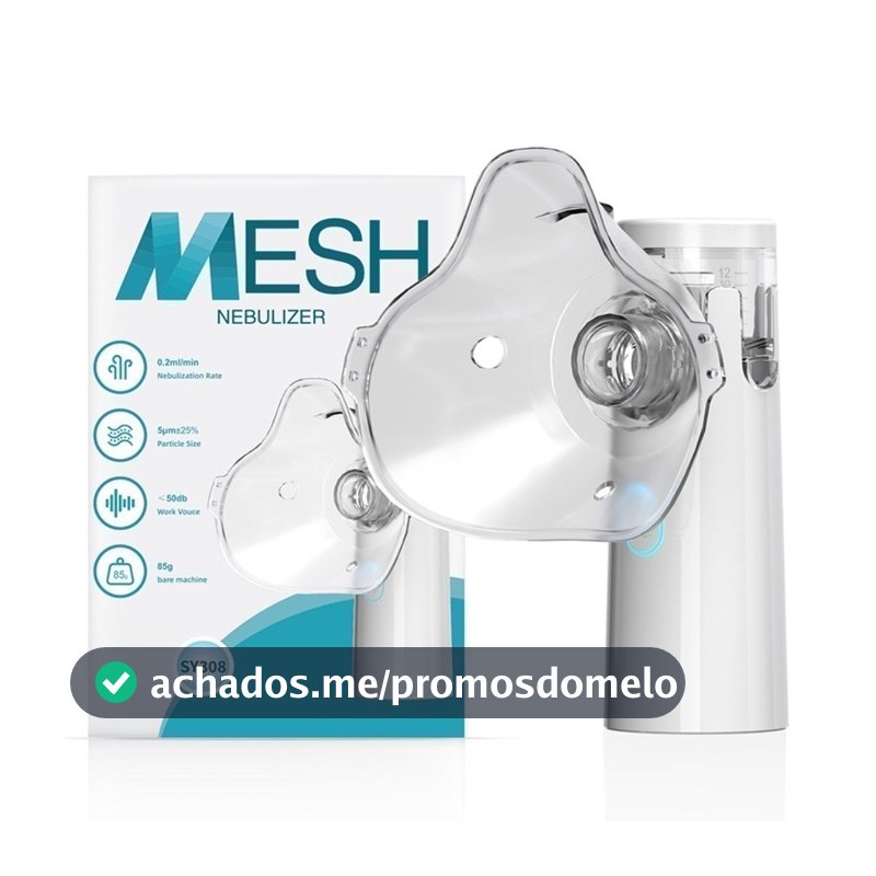 Nebulizador Inalador Portátil E Silencioso  Ajustável Adequado Para Crianças E Adultos