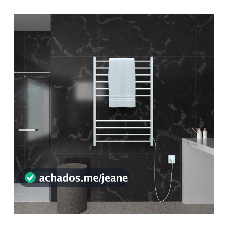 Toalheiro Térmico 1 Metro- O Maior do Mercado- Alumínio- 127/220V  Bivolt - 4 toalhas Electrowood