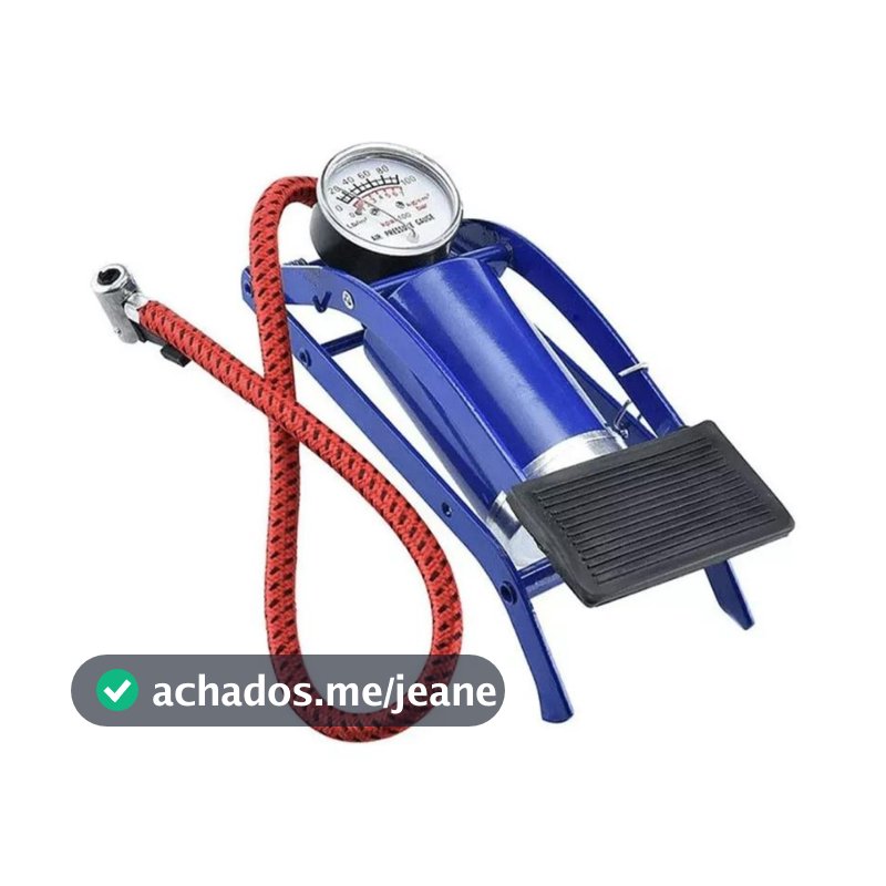 Bomba De Ar Com Pedal Tanque Alta Pressão Para Encher Pneus Bike Carro Bicicleta Bola Colchão